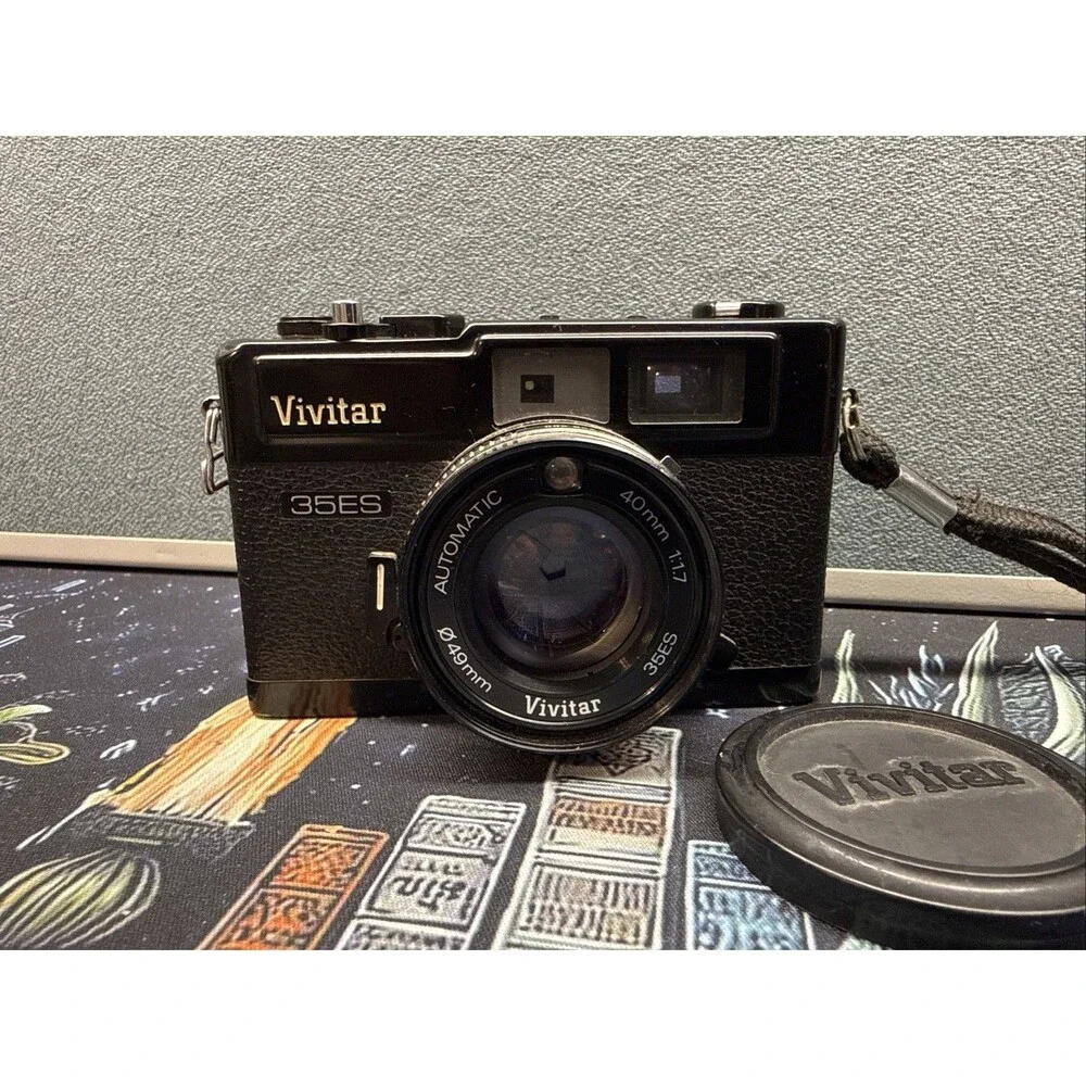 Vivitar 35ES Rangefinder 40mm f1.7 35mm film Camera Untested
